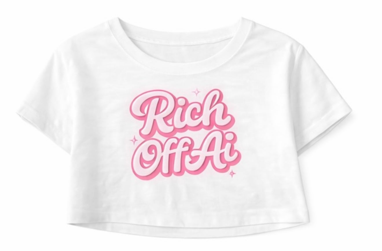 Rich Off Ai Crop Top 💕