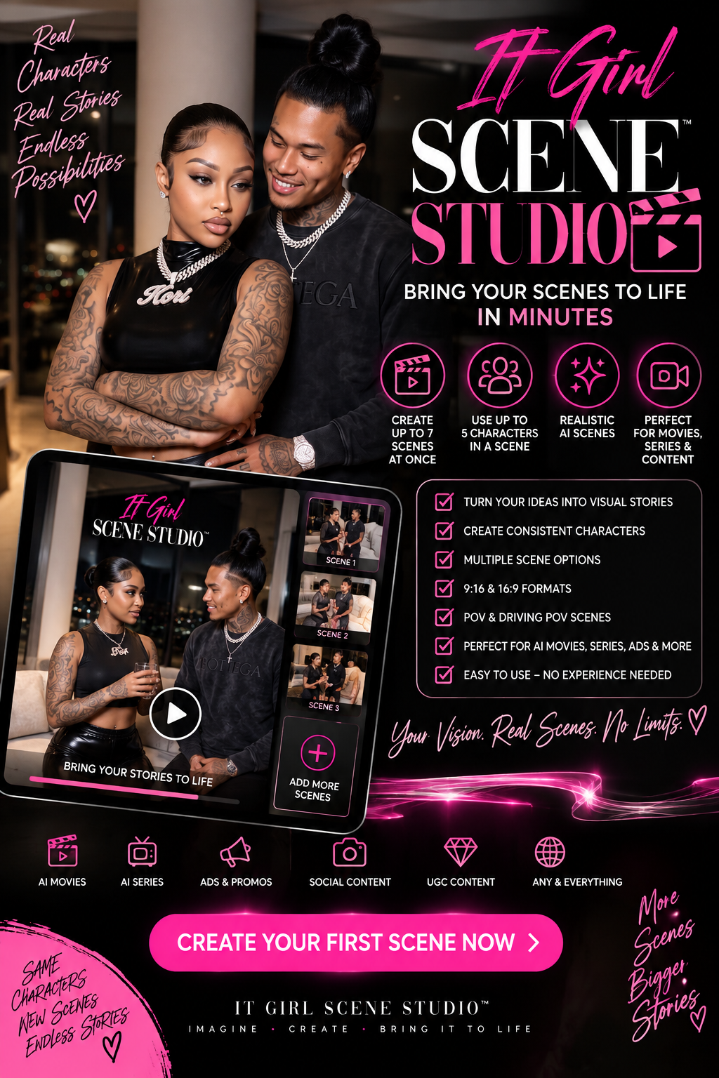 It Girl Scene Studio™ App | Create Your Movies