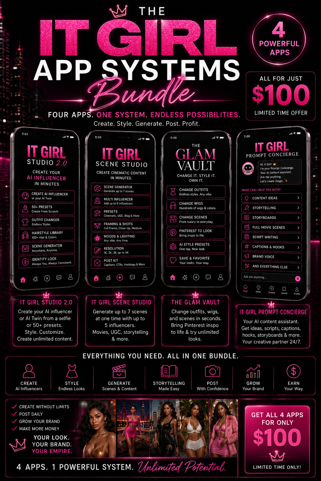It Girl App System Bundle (All 5Apps)💕
