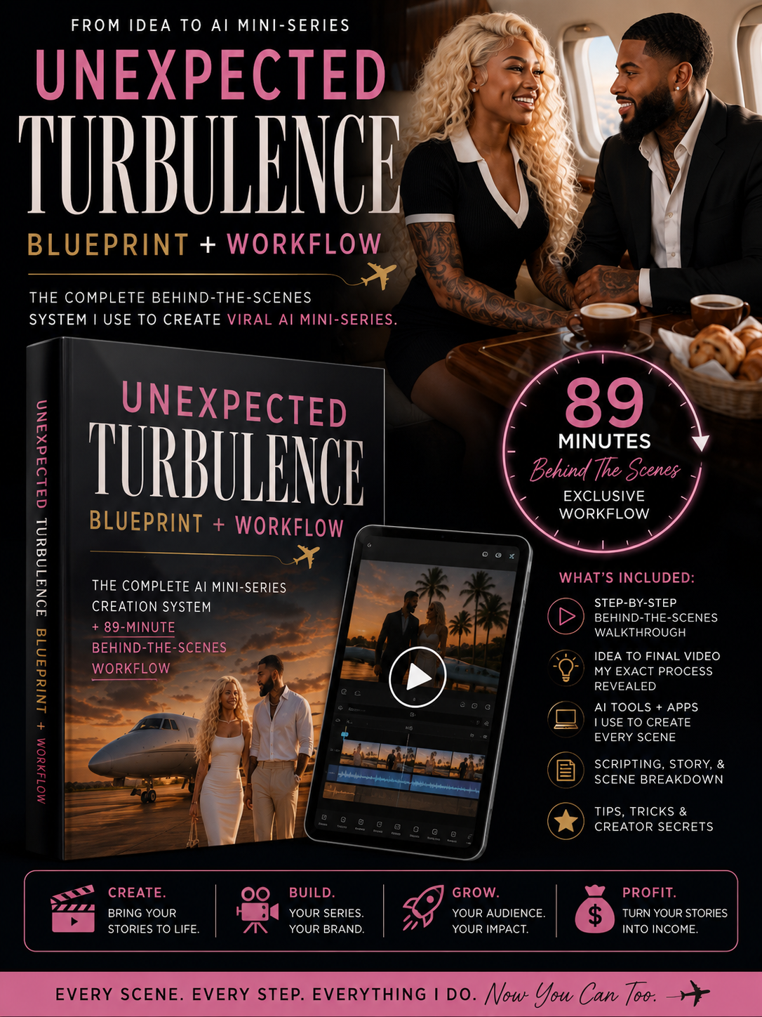 Unexpected Turbulence Blueprint ✈️ | AI Mini-Series Creator Bundle