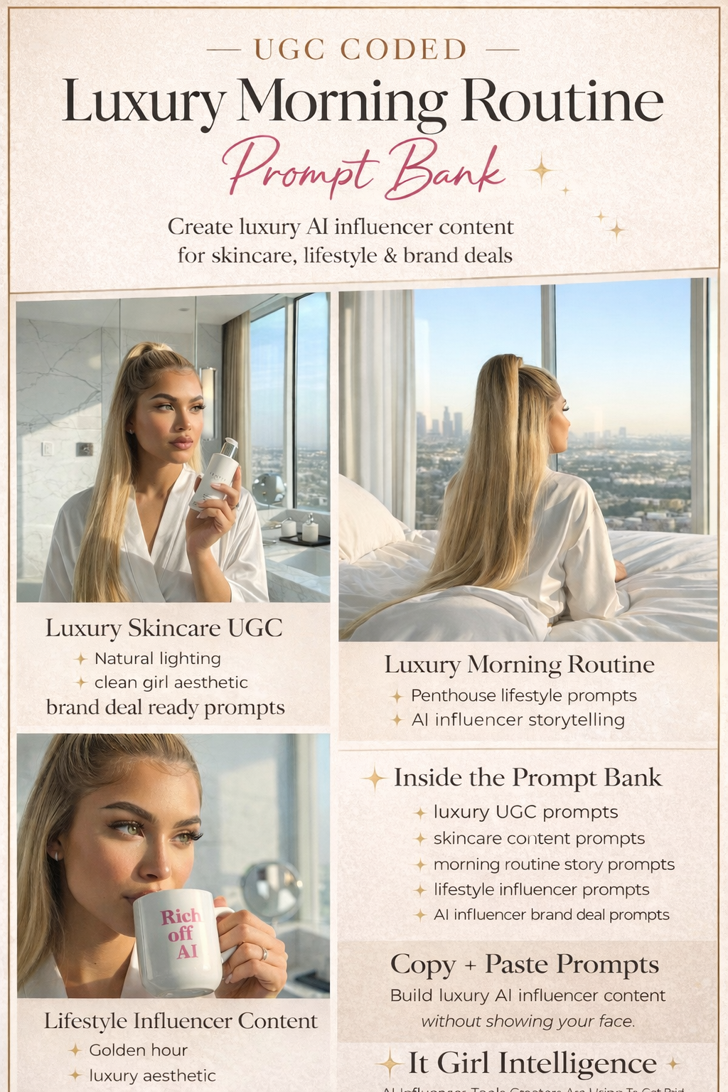 UGC Coded/Morning Routine Prompt Bank 💕